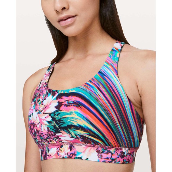 Lululemon Other - Lululemon Energy Bra Spectrum Energy Bra Nulux White Black